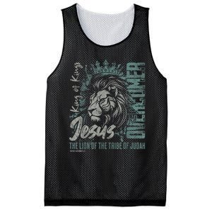 Jesus Is King Lion Of Judah Bible Faith Graphic Christian Mesh Reversible Basketball Jersey Tank