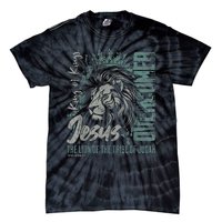 Jesus Is King Lion Of Judah Bible Faith Graphic Christian Tie-Dye T-Shirt