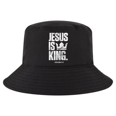 Jesus Is King Christian Bible Scripture Quote Cool Comfort Performance Bucket Hat