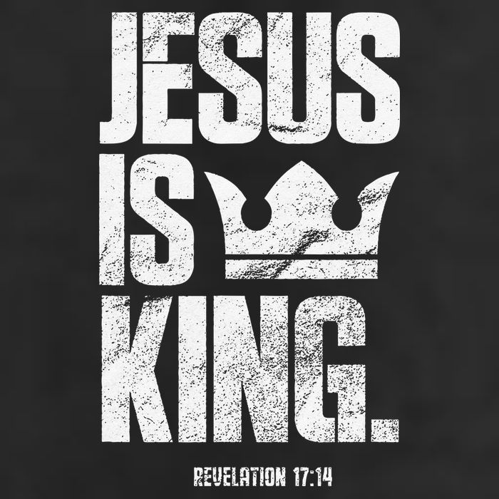 Jesus Is King Christian Bible Scripture Quote Cool Comfort Performance Bucket Hat