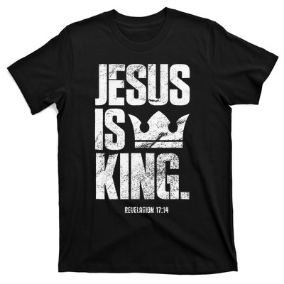 Jesus Is King Christian Bible Scripture Quote T-Shirt