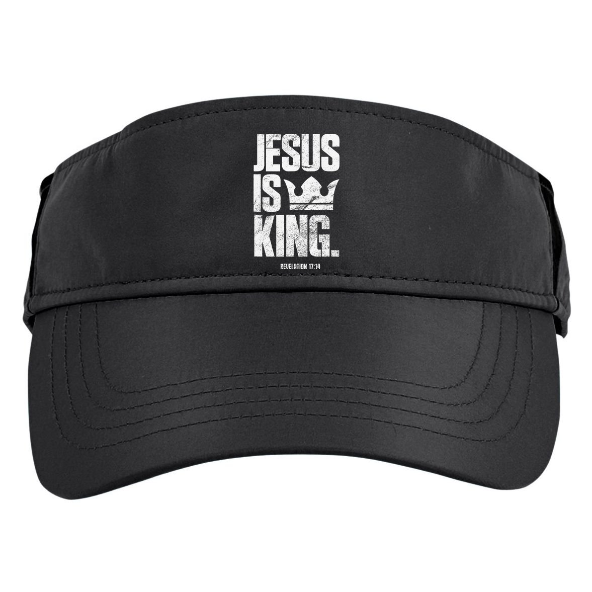 Jesus Is King Christian Bible Scripture Quote Adult Drive Performance Visor