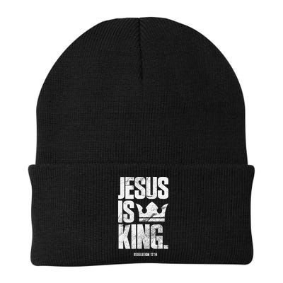 Jesus Is King Christian Bible Scripture Quote Beanie