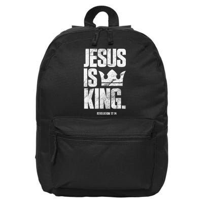 Jesus Is King Christian Bible Scripture Quote 16 in Basic Backpack