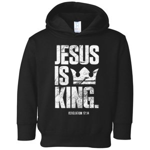 Jesus Is King Christian Bible Scripture Quote Toddler Hoodie