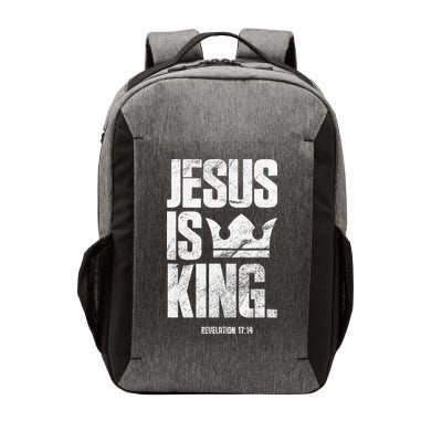 Jesus Is King Christian Bible Scripture Quote Vector Backpack