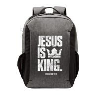 Jesus Is King Christian Bible Scripture Quote Vector Backpack