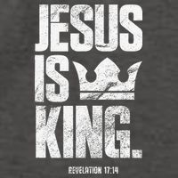 Jesus Is King Christian Bible Scripture Quote Vector Backpack