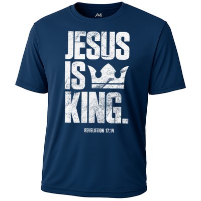 Jesus Is King Christian Bible Scripture Quote Performance Shirt
