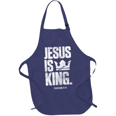 Jesus Is King Christian Bible Scripture Quote Apron