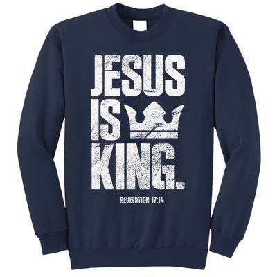 Jesus Is King Christian Bible Scripture Quote Sweatshirt