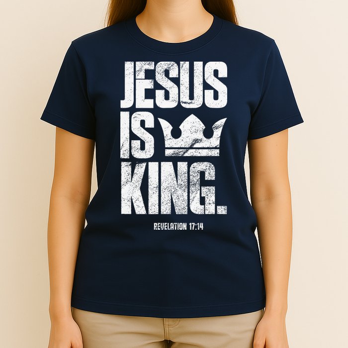 Jesus Is King Christian Bible Scripture Quote T-Shirt