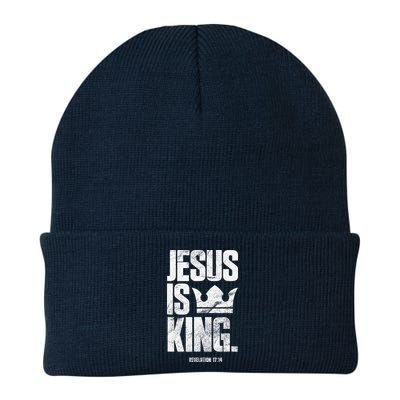 Jesus Is King Christian Bible Scripture Quote Beanie