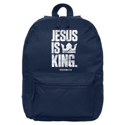 Jesus Is King Christian Bible Scripture Quote 16 in Basic Backpack