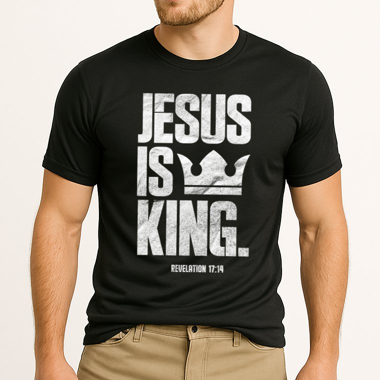 Jesus Is King Christian Bible Scripture Quote Gift Cooling Performance Crew T-Shirt