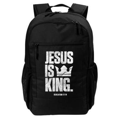 Jesus Is King Christian Bible Scripture Quote Gift Backpack