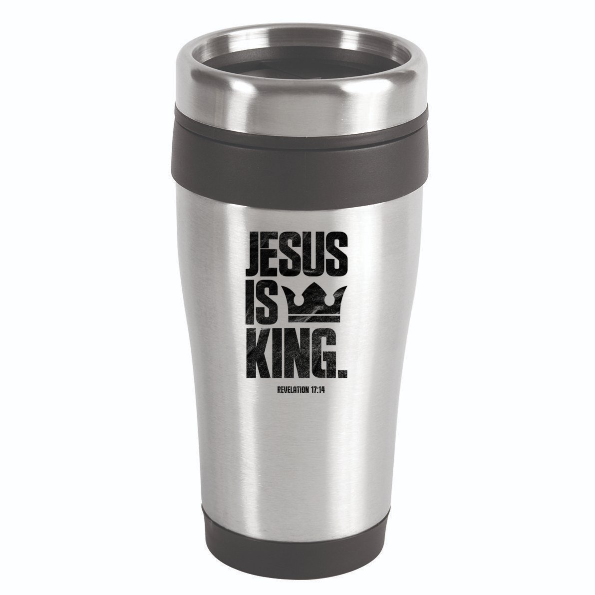 Jesus Is King Christian Bible Scripture Quote Gift 16oz Travel Tumbler