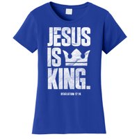 Jesus Is King Christian Bible Scripture Quote Gift Women's T-Shirt