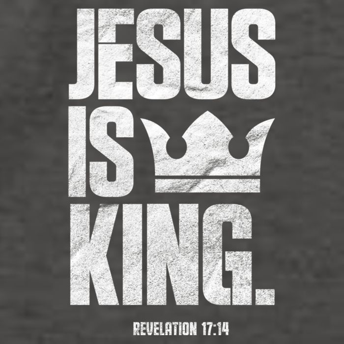 Jesus Is King Christian Bible Scripture Quote Gift Vector Backpack