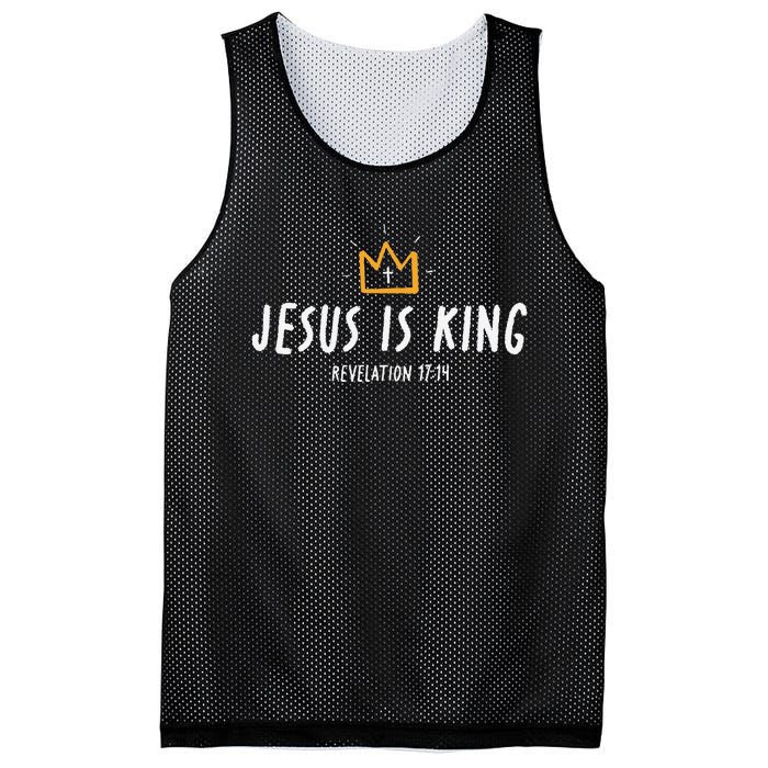 Jesus Is King Christ Is King King Of Kings Lord Of Lords Gift Mesh Reversible Basketball Jersey Tank