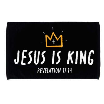 Jesus Is King Christ Is King King Of Kings Lord Of Lords Gift Microfiber Hand Towel