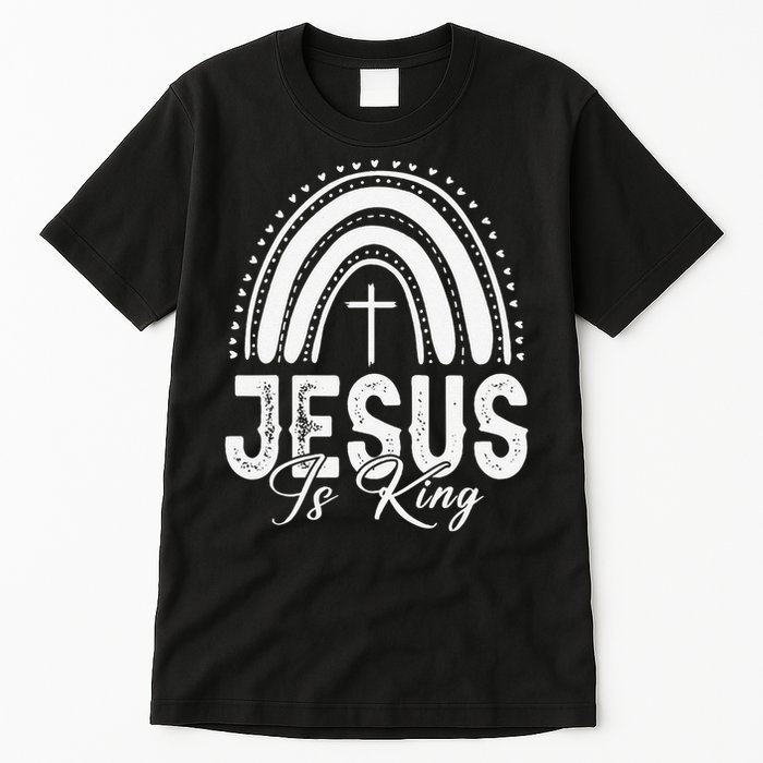 Jesus Is King Subtle Christian Minimalist Religious Tall T-Shirt