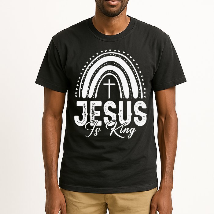 Jesus Is King Subtle Christian Minimalist Religious Tall T-Shirt