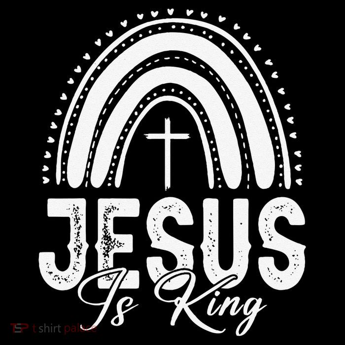 Jesus Is King Subtle Christian Minimalist Religious Poster