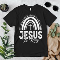 Jesus Is King Subtle Christian Minimalist Religious Premium T-Shirt