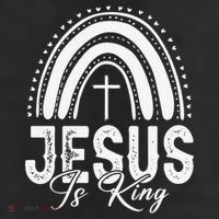 Jesus Is King Subtle Christian Minimalist Religious 25L Jumbo Tote