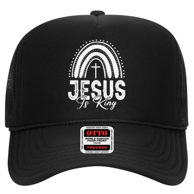 Jesus Is King Subtle Christian Minimalist Religious Trucker Hat