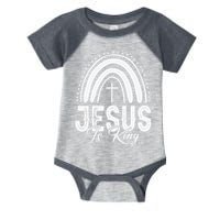 Jesus Is King Subtle Christian Minimalist Religious Infant Baby Jersey Bodysuit