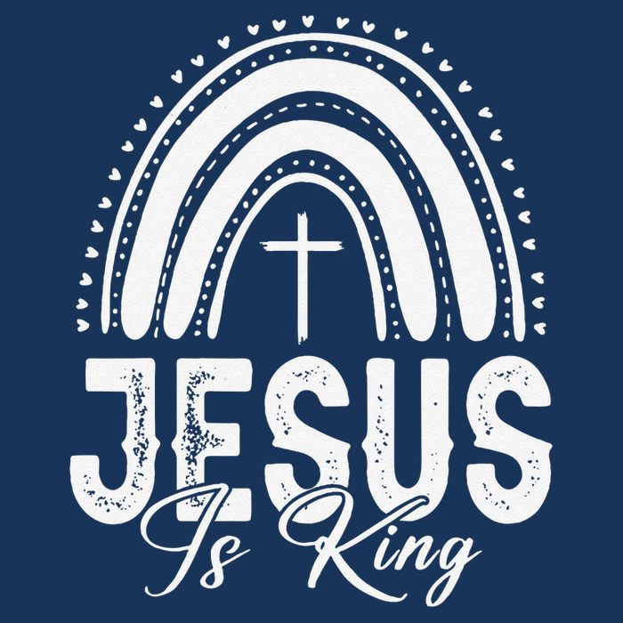 Jesus Is King Subtle Christian Minimalist Religious Infant Baby Jersey Bodysuit