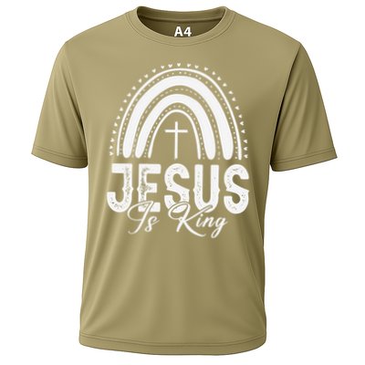 Jesus Is King Subtle Christian Minimalist Religious Performance Shirt
