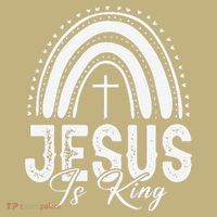 Jesus Is King Subtle Christian Minimalist Religious Performance Shirt