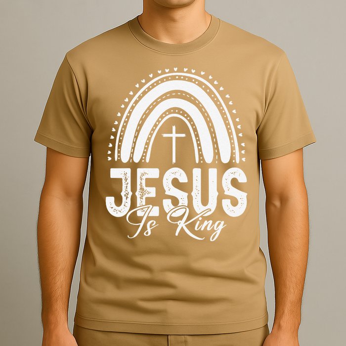 Jesus Is King Subtle Christian Minimalist Religious T-Shirt