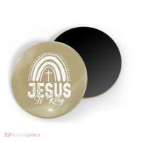 Jesus Is King Subtle Christian Minimalist Religious Magnet