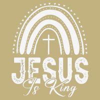 Jesus Is King Subtle Christian Minimalist Religious Magnet