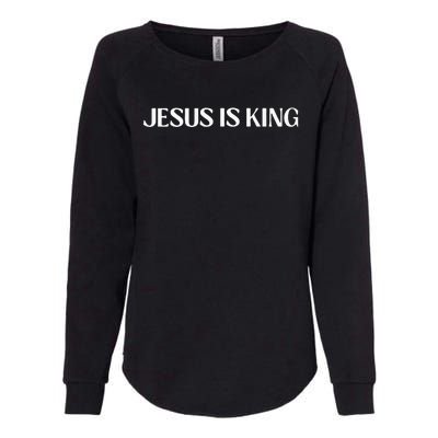 Jesus Is King Love Peace Unity Womens California Wash Sweatshirt