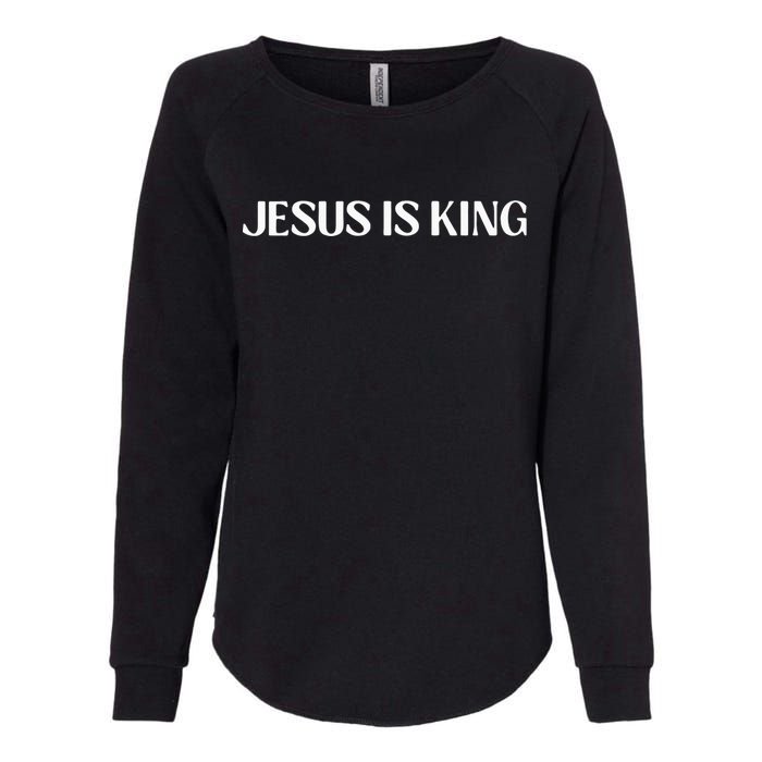 Jesus Is King Love Peace Unity Womens California Wash Sweatshirt