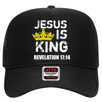 Jesus Is King (Crown) Faith, Cross, Christian Jesus4m3 Trucker Hat