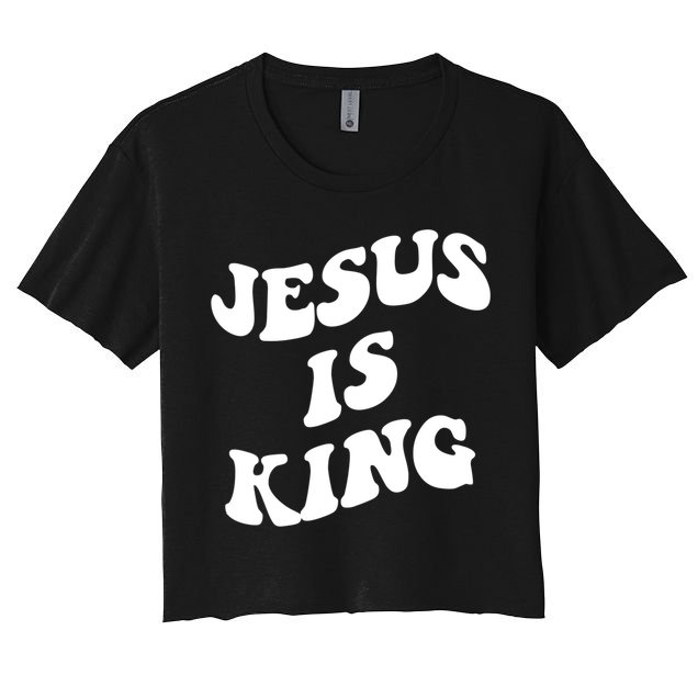 Jesus Is King Aesthetic Trendy Crop Top