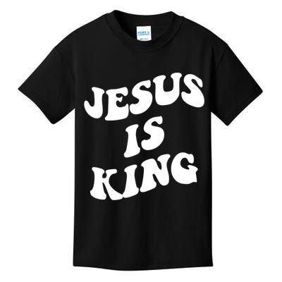 Jesus Is King Aesthetic Trendy Kids T-Shirt
