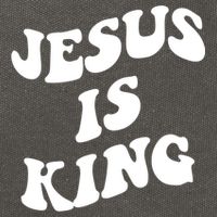 Jesus Is King Aesthetic Trendy Cotton Canvas Backpack