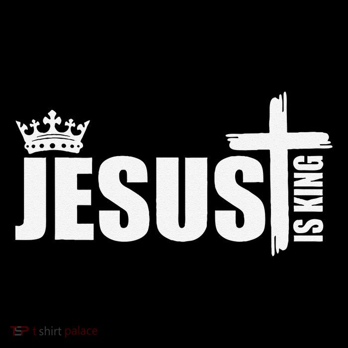 Jesus is King Bible Verse Rev Women's V-Neck T-Shirt