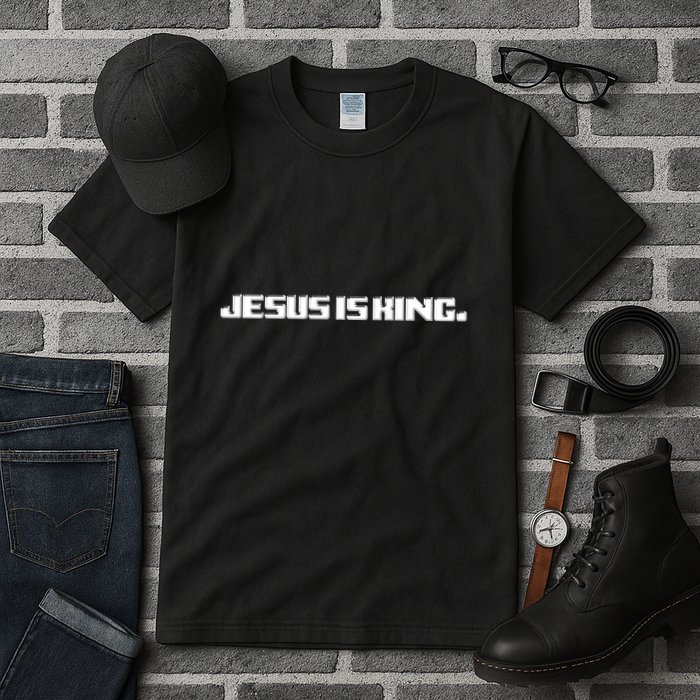 Jesus Is King. King Of Kings: Minimalist Faith Christian Catholic Tall T-Shirt