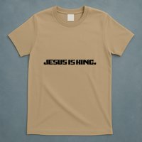 Jesus Is King. King Of Kings: Minimalist Faith Christian Catholic T-Shirt