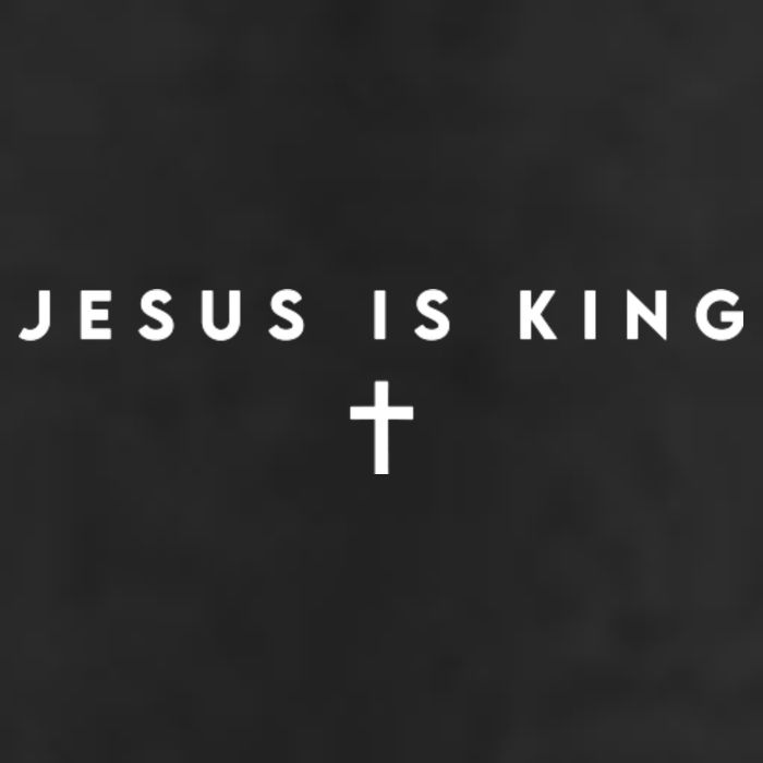 Jesus Is King Christian Faith Gifts Cross 7 Panel Mesh Trucker Snapback Hat