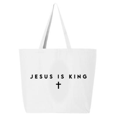 Jesus Is King Christian Faith Gifts Cross 25L Jumbo Tote