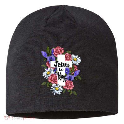 Jesus Is King Jesus Christian Sustainable Beanie